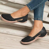Daiiibabyyy  Summer Women Sandals Wedges Orthopedic Hollow Out Ladsies Casuasl Shoes Slip On Vintage Female Sandals Chaussure Femme