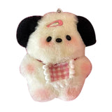 Daiiibabyyy Kawaii Plush Puppy Doll Toys Keychian Cartoon Bag Pendant Charms Car Keyring For Women Girls Birthday Gifts