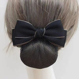 Daiiibabyyy  Vintage Ribbon Bowknot Spring Clip Headwear Korean Style Bun Snood Hairpin Hair Accessories Nurse Hair Clip Bank
