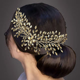Daiiibabyyy  Champagne Bridal Headbands Head Jewelry Blue Crystal Wedding Hair Accessories Birthday Tiara Red Party Hairpiece for Woman