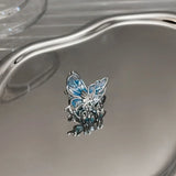 Daiiibabyyy  Fashion Butterfly Hair Claws Geometric Hair Clips for Women Hairgrips Y2K Small Size Alloy Hairpin Girls Mini Hair Accessories