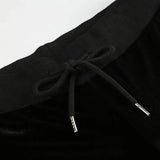 Daiiibabyyy   New Niche American Retro Star Pattern Low Waist Sexy Micro Flared Long Women Black Slim Fit Casual Pants