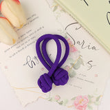 Daiiibabyyy  High Ponytail Rubber Bands Hair Band Elastic Head Rope For Women Korean Scrunchies Hair Tie Knotted Hair Ropes Hair Accessories