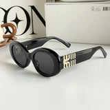 Daiiibabyyy  New Fashion Oval Sunglasses Women Men Trendy Cool Sun Glasses Ladies Street Shot Retro Premium Eyewears Gafas De Sol UV400
