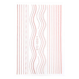 Daiiibabyyy Gold Rose 3D Nail Sticker Curve Stripe Lines Decals Adhesive Striping Tape DIY Foil Nail Art Decorations Manicure Stickers