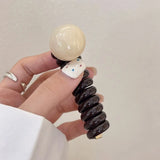 DAIIIBABYYY  -  Cute Braid Rubber Bands for Women Girls Telephone Wire Hair Ties Spiral Spool Headbands Ponytail Girls Hair Accessories
