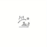 Daiiibabyyy  Cute Small Tattoo Sticker Waterproof Temporary Tattoo Lasts Up To 15 Days