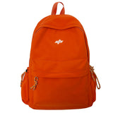 Daiiibabyyy  High School Student Backpack, Simple Solid Color, Middle School Student Backpack, Large Capacity, Lightweight Backpack
