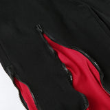 Daiiibabyyy  Women Y2K Flare Jeans Contrasting Low Waist Wide Leg Loose Patchwork Denim Pants Streetwear Trousers Vintage Casual