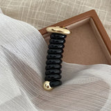 DAIIIBABYYY  -  Japanese Fashion Style Spiral Hair Tie Metal Tpu Hair Ties for Girls and Women Hair Accessories Accesorios Para El Cabello