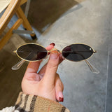 DAIIIBABYYY  -  New Unisex Retro Small Frame Oval Sunglasses Fashion Design Sun Glasses Summer Vintage Shades Eyeglasses Women's fashion glasses