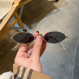 DAIIIBABYYY  -  New Unisex Retro Small Frame Oval Sunglasses Fashion Design Sun Glasses Summer Vintage Shades Eyeglasses Women's fashion glasses