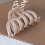 DAIIIBABYYY  -  Large Hollow Out Hair Claw Clips Crab Clamps Women Girls Ponytail Big PC Plastic Hair Barrettes Hairpin Hair Accessories Fashion