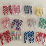 Daiiibabyyy  Fashionable polka dot hairpin pair clip cute girl plaid dripping oil big water drop BB clip