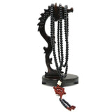 Daiiibabyyy Natural Sandalwood Bracelets Men Buddhist Buddha Meditation Bead Bracelet for Women Prayer 216 Beads Rosary Hanging Decoration