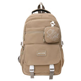 Daiiibabyyy  New Portable Backpack Large Capacity with Wallet School Bag Lightweight Casual Shoulder Bag