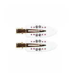 Daiiibabyyy  Fashion Acrylic Hair Pins for Women Girls Rhinestone Snap Hair Clips Decorative Hairpins Cute Y2K Barrette Hair Accessories