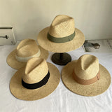 DAIIIBABYYY  -  Lafite Summer hat Women's summer beach sun protection straw hat Men's English jazz hat wholesale