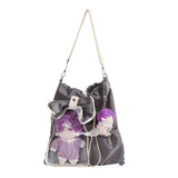 Daiiibabyyy  Preppy Style Ita Mochila New Transparent Mochilas Mujer Japan Style Backpack Large Capacity Bag Ins All-match School Bags