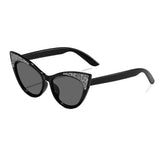 Daiiibabyyy  Shades Eyewear Cat Eye Sunglasses Anti Radiation Glass Kid Sunglasses Blocking Sunglasses Sun Protection Photography Props
