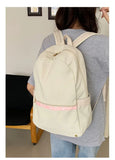 Daiiibabyyy  High-capacity Women Students Simple Backpack Preppy Y2k Aesthetic Casual Travel Backpacks All Match Fashion Kawaii Schoolbags