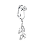 DAIIIBABYYY  -  1PC Fake Belly Button Ring Fake Belly Piercing Crown Clip On Umbilical Non Navel Fake Pircing Butterfly Cartilage Earring Clip