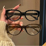Daiiibabyyy  Retro Myopia Glasses Anti-blue Light Cat Eye Flat Mirror HD Nearsighted Eyeglasses Unisex Diopter 0 -0.5 -1.0 -1.5 -2.0 To -4.0