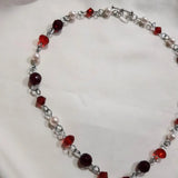 DAIIIBABYYY  -  stunning red cross necklace Black Gothic statement Rosary Style Grunge necklaces women   jewelrye y2k