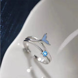 Daiiibabyyy  Green Enamel Leaf Ring Adjustable Oil Drop Open Ring Women's Ring for Ladies Personality Daily Holiday Party Jewelry Accessories
