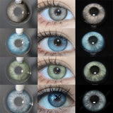 Daiiibabyyy  1 Pair Color Contact Lenses for Eyes Natural Brown Lenses Beauty Fashion lense Blue Contact Lenses Green Eye Contact