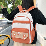 Daiiibabyyy  New Korean Style Travel Backpack Large Capacity Multi-pockets Student School Bag Waterproof Laptop Backpack Daily Use