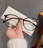 Daiiibabyyy  Men's and Women's Portable Reading Glasses, Fashionable Ultra Light Glasses, Anti Blue Light Presbyopia Glasses, 0 To+400