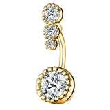 DAIIIBABYYY  -  Fashion Crystal Belly Piercing for Women Sexy Navel Ring Ombligo Belly Button Piercing Body Piercing Jewelry Wholesale