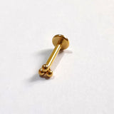 DAIIIBABYYY  -  1Piece Flower Moon Snake CZ Nose Hoop Butterfly Leaf Daith Conch Helix Stud Earrings Internal Thread Piercing Surgical Steel 16G