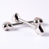 DAIIIBABYYY  -  1 Pair Stainless Steel Love Heart Shape Nipple Piercing Cubic Zirconia Butterfly Crown Barbell Tongue Piercing Body Jewelry