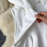 DAIIIBABYYY  -  Sexy pleated Off Shoulder Three-dimensional flower ruffle Dress Chic Vintage Evening Party Club  Women Chic puff dresses