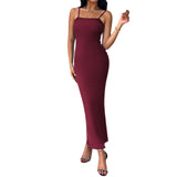 Daiiibabyyy High Quality Knitted Dress Women's Autumn 2024 Sexy Bag Buttocks Strap Dress Boho Sexi Night Dress Hot Sexy Vestidos Elegantes