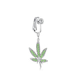 DAIIIBABYYY  -  1PC Fake Belly Button Ring Fake Belly Piercing Crown Clip On Umbilical Non Navel Fake Pircing Butterfly Cartilage Earring Clip