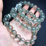 DAIIIBABYYY  -  12MM Natural Green Garden Quartz Bracelet Fashion Stone Rare Clear Round Beads High-Quality Jewelry Gift 1pcs