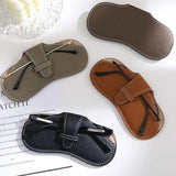 DAIIIBABYYY  -  Portable Glasses Case Soft Leather Sunglasses Pouch Fashion Glasses Bag Eyewear Organizer Pouch Travel Sunglasses Box