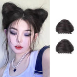 Daiiibabyyy Synthetic Messy Curly Claw Messy Hair Bun Chignon Hair Extensions Scrunchy Fake False Hair With Tail for Women Grils Hairpieces
