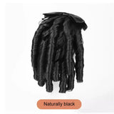Daiiibabyyy  High Ponytail Wig Female Retro Qipao Hairstyle Gold Powder Family Republic Of China Roman Curly Long Hair Ponytail