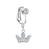 DAIIIBABYYY  -  1PC Fake Belly Button Ring Fake Belly Piercing Crown Clip On Umbilical Non Navel Fake Pircing Butterfly Cartilage Earring Clip