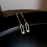 Daiiibabyyy  Exquisite Luxury Micro Inlaid Zircon Geometric Square Earrings for Woman Korean Fashion Jewelry Party Girls Unusual Earring
