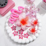 DAIIIBABYYY  -  10pcs multi-color hollow star BB clip, frangipani, wave grab clip combination set, washing tray hair shark clip hair ornament