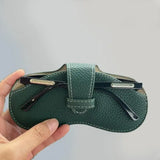 DAIIIBABYYY  -  Portable Glasses Case Soft Leather Sunglasses Pouch Fashion Glasses Bag Eyewear Organizer Pouch Travel Sunglasses Box