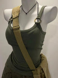 DAIIIBABYYY  -  Streetwear Green Women Backless Camisole Vintage Hollow Out Tank Top 2025 Summer Grunge Sexy Y2k Aesthetic Cropped Bodycon Vest