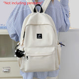 Daiiibabyyy  Backpack for College Students, Simple and Versatile Design, Large Capacity Backpack for Junior High School Students, Backpack