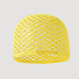 Daiiibabyyy  Women Breathable Mesh Cotton Hat Thin Solid Color Hollow Out Handmade Hat Versatile Fashion Crochet Cap for Spring Summer