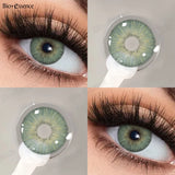 1 Pair Color Contact Lenses Fashion Beauty Lenses for New User Makeup Green Contact High Quality Natural Lenses Year